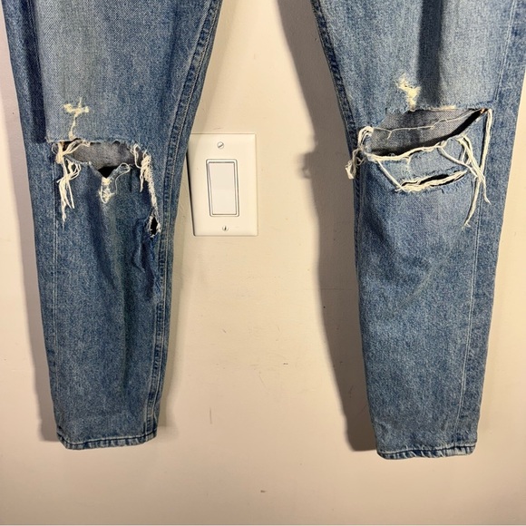 Agolde Jamie High Rise Button Fly Classic Distressed Jeans Dakota Size 25 - Picture 6 of 15